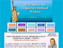 Tablet Screenshot of democracydefined.org